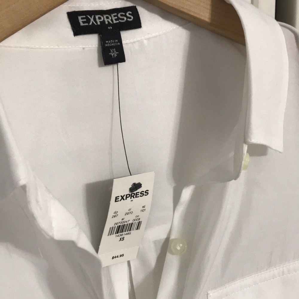 Classic white button down Express - Picture 2 of 3